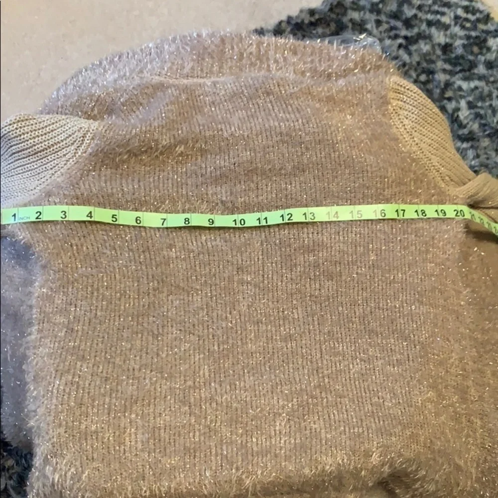 Simply Vera golden cardigan with sweater arms